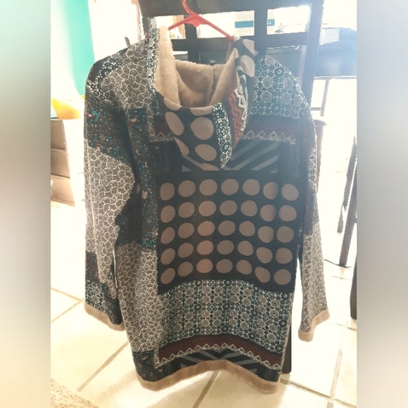 Patchwork Hooded Women's Jacket - Picture 2 of 5